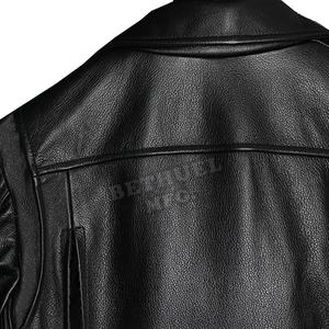 Chaqueta de Cuero Nueva con Logotipo Personalizado para Hombre, Chaqueta de Cuero Genuino de Moda al por Mayor para Hombre - Product Image 5