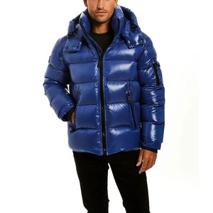 OEM ODM Custom Made Hooded Shiny Puffer <b>Jacket</b> For Men High Quality Winter Outerwear Windproof Cold Weather Padded Puffer <b>Jacket</b> - Product Image 1