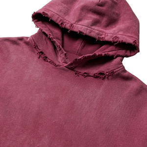 Sportish Impex Custom Streetwear Acid Wash Hoodie <b>Men</b> Heavyweight 100% Cotton Distressed Cropped <b>Pullover</b> Graphic Hoodie - Product Image 5