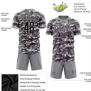 Tenue de football grande taille du XS au 5XL – Ensemble maillot et short de football coupe ample, personnalisable pour équipes amateur et ligues - Product Image 6