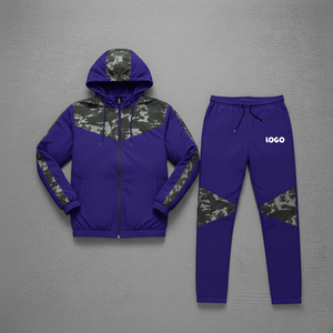 Conjunto Deportivo Personalizado para Hombre, Chaqueta con Cierre y Paneles en Contraste, Pantalones Jogger Ligeros, Venta al Por Mayor OEM, Ropa Deportiva, Chaquetas para Hombre - Product Image 4