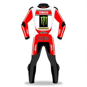 Combinaison de course MotoCP Fabio Quartararo en cuir de vachette/canguro Ramaha pour moto/cyclisme, combinaison de motard en cuir, niveau 2 CE Pro - Product Image 2