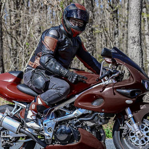 Gants de moto en cuir véritable respirant pour hommes et femmes, avec une forte adhérence de la paume, logo et design personnalisés, protection pour moto - Product Image 6