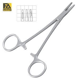 Porte-aiguille chirurgical professionnel de haute qualité Neivert, 14 cm, pointe large, en acier inoxydable - Product Image 1