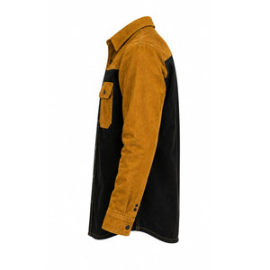 Chemise de travail FRC idéale pour le soudage et les travailleurs pétroliers, style western, chemise à manches longues pour homme, résistante aux flammes, style western, deux poches, fermeture à boutons-pression - Product Image 5