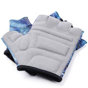 Half Finger Leather Cycling Gloves with UV Protection and Adjustable Wrist <b>Strap</b> - Product Image 5