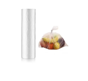 Sac plat en poly de qualité alimentaire transparent sur un rouleau de sacs de stockage de produits en plastique pour emporter pour la maison ou le restaurant - Product Image 3