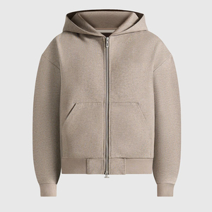Ensemble survêtement homme coupe droite oversize avec pantalon large et sweat à capuche, impression personnalisée en relief, prix bas, en molleton épais - Product Image 4
