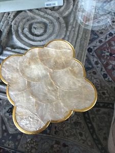Sous-verres en nacre incrustée faits à la main, accessoires décoratifs pour boissons, restaurants, hôtels et maisons, vente en gros - Product Image 1