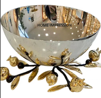 Bol de luxe en aluminium poli, jetable, écologique, couleur personnalisée, sans danger pour les aliments, pour usage domestique, hôtelier et de restauration, fabriqué en usine