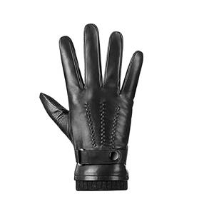 Gants d'hiver en cuir tendance, gants thermiques isolés pour le travail en extérieur, la conduite et la protection contre le froid - Product Image 3