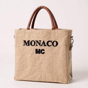 กระเป๋าผ้าฝ้ายกันน้ำแบบกำหนดเองสำหรับผู้หญิง กระเป๋าช้อปปิ้งแบบมีซิป เป็นมิตรกับสิ่งแวดล้อม ใช้ซ้ำได้ สำหรับใช้ที่ชายหาด ผลิตจาก PVC โรงงานรับผลิตแบบ OEM/ODM - Product Image 6