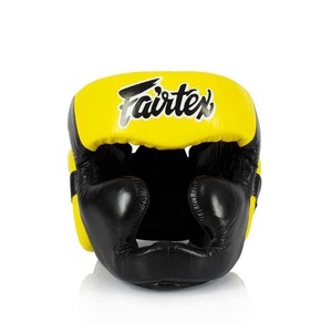 Personalized Custom Made Fairtex <b>Head</b> Guard High Quality Made By 100 % Genuine Leather For Kick Boxing <b>Training</b> And Fighting - Product Image 1
