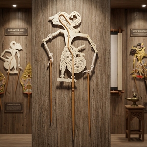 Handcrafted Indonesian Leather Wayang Kulit Shadow Puppet Raden Nakula Traditional Cultural <b>Wall</b> Decor Accent Craft <b>Ornament</b> - Product Image 6