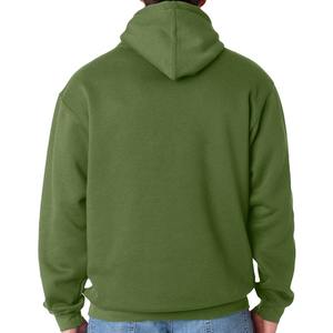 เสื้อฮู้ดดี้สีเขียวเซจพรีเมียมเนื้อหนาสำหรับผู้ชาย สกรีนโลโก้ได้ ทรงโอเวอร์ไซส์ สไตล์สตรีทแวร์ ไหล่ตก แบบสวมหัว - Product Image 6