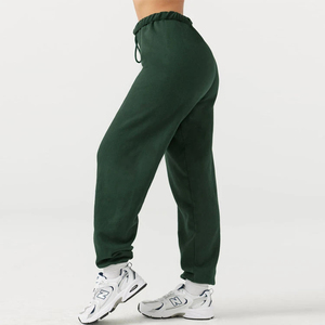 Pantalones de chándal para mujer personalizados, de cintura media, finos, informales, para gimnasio, ecológicos, teñidos en verde, OEM, ¡Gran oferta! - Product Image 2