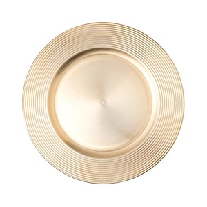 Assiette de Présentation Ronde en Aluminium Plaqué Argent Élégante et Luxueuse pour la Maison, les Hôtels et les Restaurants – Nouveau Style pour Plats et Présentations - Product Image 3