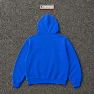 เสื้อฮู้ดซิปสีน้ำเงิน พิมพ์ลาย Wake Up สไตล์สตรีทแวร์ เสื้อฮู้ดซิปเต็มตัวสำหรับผู้ชาย แฟชั่นลำลองแนว Urban เสื้อผ้าลำลอง ลดราคา - Product Image 6