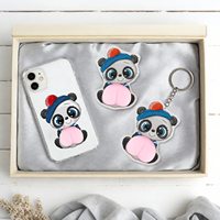 Magnet Kulkas Akrilik Bentuk Pantat Kartun Kawaii 3D Custom Grosir, Mainan Remas Custom, Hadiah Unik Lucu untuk Dewasa dan Anak-Anak