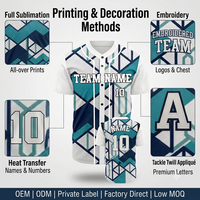 Fabricant de maillots de baseball personnalisés, OEM, étiquette privée, uniforme d'équipe sublimé, vente en gros, faible MOQ