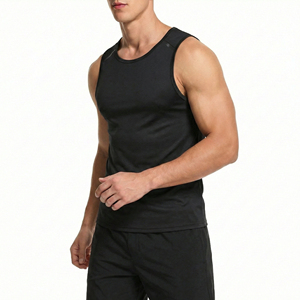 Plain Blank Wholesale Custom Own Brand All Season Men's Tank <b>Tops</b> Gym Workout Sports Fitness Soft Spandex Polyester Tank <b>Tops</b> - Product Image 2