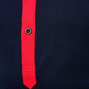 Polo de Golf de Manga Corta y Cuello con Tela PK de Dos Tonos, Nueva Tendencia, para Hombre, OEM, Doble Jersey, Corte Relajado - Product Image 6