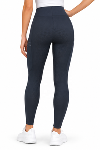<b>Women's</b> <b>Navy</b> Blue High Waist <b>Leggings</b> and Show Jacket Set with Side Pockets Stylish Matching Sportswear Pair for <b>Women</b> Blazer - Product Image 6