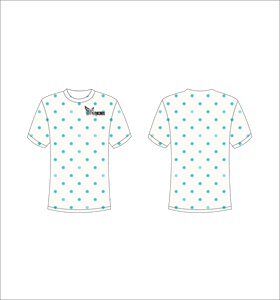 T-shirt à manches courtes à pois pour homme Ferocious, col rond, coupe classique, respirant, 100% polyester, imprimé jersey - Product Image 1