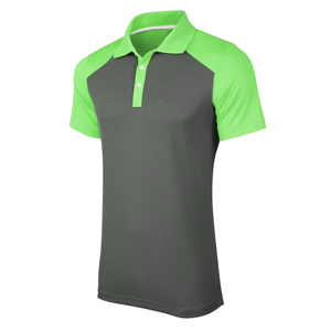 Polo de manga corta para hombre, gris y morado, con bloques de color, tejido, de secado rápido, estilo casual - Product Image 4