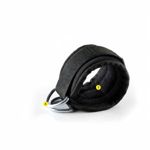 Correas de Tobillo Acolchadas Personalizadas para Gimnasio, de Alta Calidad, Color Negro, para Máquinas de Cable - Product Image 6