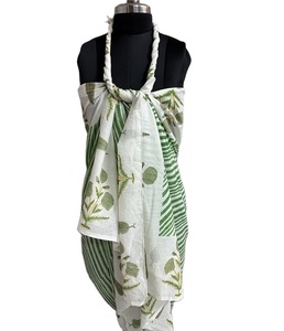 Flattering 2025 Women's Cotton Breathable Beach <b>Sarong</b> <b>Wrap</b> Shawl for Travel & Outdoor Use - Product Image 1