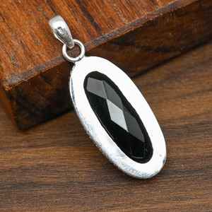 Colgante de Piedra Preciosa Diópsido Cromado, Plata de Ley 925, Joyería Artesanal para Meditación, Collar de Piedra Preciosa Natural, Regalo - Product Image 5