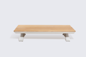 Mesa de Comedor Rectangular Moderna de Madera con Patas de Metal, Diseño Moderno de Mediados de Siglo, No Requiere Ensamblaje, Mueble para el Hogar de 4 Plazas - Product Image 1
