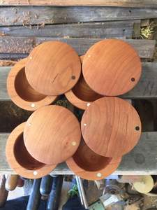 Boîte de rangement en bois d'acacia écologique pour sel, épices et poivre, résistante au lave-vaisselle et au four, avec couvercle – Vente chaude - Product Image 3