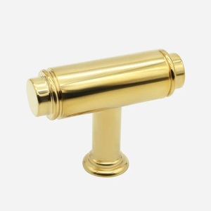 Pomo minimalista de latón para gabinete, forma redonda, mango de metal duradero para cajones y armarios, pomo para puertas de armario. - Product Image 2