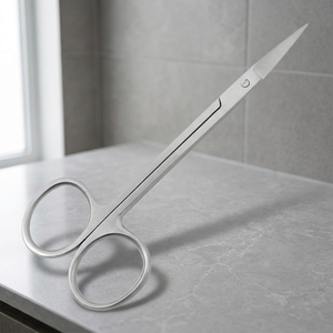 Stainless Steel <b>Nail</b> Scissors Straight Sharp Blade Round Handle Durable For Adults Manicure Use - Product Image 2