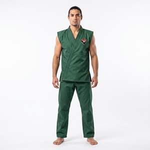 Uniforme de Taekwondo Dumela, Color Verde, Duradero, Transpirable, Cintura Alta, Ropa de Artes Marciales de Algodón para Entrenamiento - Product Image 3