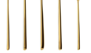 ชุดเครื่องใช้บนโต๊ะอาหารโลหะที่ออกแบบมาอย่างมีเอกลักษณ์พร้อมโรสโกลด์สีดำด้านเครื่องใช้บนโต๊ะอาหารสีทองและสีเงินสำหรับตกแต่งและตกแต่งโต๊ะ - Product Image 6