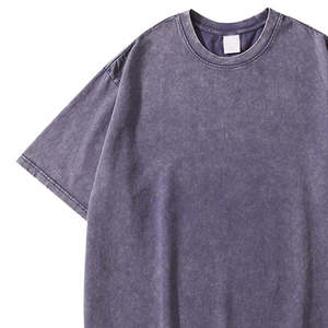 เสื้อยืดแขนสั้นทรงหลวมโอเวอร์ไซส์ผ้าฝ้าย 100% สำหรับผู้ชาย ไหล่ตก พิมพ์ลายด้านหน้าตามสั่ง - Product Image 6