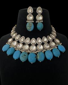 ชุดสร้อยคอพร้อมต่างหูประดับมอสซาไนต์ชุบทองคุณภาพดีเยี่ยม สวยงาม เหมาะสำหรับเป็นของขวัญงานแต่งงาน งานเลี้ยง และสะสมสำหรับผู้หญิง - Product Image 2