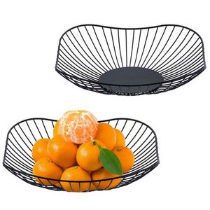 Panier à fruits de qualité supérieure en métal, finition noire, panier à fruits décoratif pour table à manger, comptoir de cuisine - Product Image 6