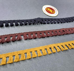 Ribete de Encaje de Poliéster de Primera Calidad, Soluble en Agua, Ecológico, Colorido, Nuevo Diseño, Ribete Decorativo de Ganchillo para Prendas - Product Image 2