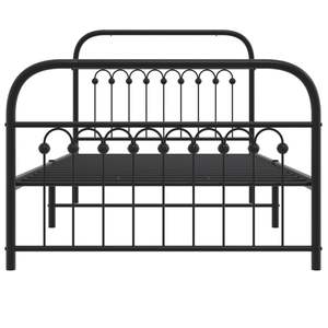 โครงเตียงเหล็กสีดำทรงสี่เหลี่ยมขนาด 39.4x78.7 นิ้ว ทำจากโลหะทนทาน - Product Image 4