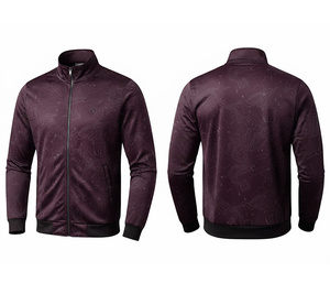 Veste à fermeture éclair intégrale en sublimation, design streetwear personnalisé, chaude, respirante, séchage rapide |   Tailles Hommes Femmes Jeunes |   Veste d'entraînement - Product Image 2