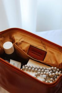 Custom Men Genuine Leather Toiletry <b>Bag</b> High Quality <b>Travel</b> <b>Cosmetic</b> Organizer Leather Shaving <b>Bag</b> LNTB-0020 - Product Image 6