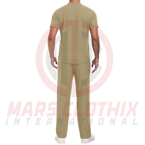 Men's Casual Summer <b>Tracksuit</b> Two Piece Sportswear Soft Comfortable Short Sleeve T Shirt And Pants Set for Everyday Wear - Product Image 2