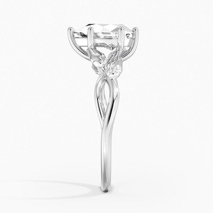 Bague BOJ 027 en argent 925, coupe poire, solitaire en forme de bourgeon de saule, 2 carats, couleur D, VVS1, moissanite certifiée GRA, prix bas, vente promotionnelle - Product Image 3