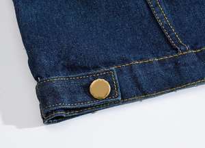 Chaleco vaquero estilo streetwear para hombre, clásico con botones, sin mangas, de algodón grueso, para hombres. - Product Image 6