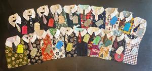 Handmade Designer Dog Clothing Japanese Fabric Pet Apparel with <b>Tie</b> Classic Style Adjustable Dog Outfits for Halloween - Product Image 3