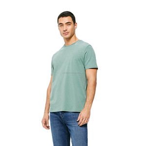 Camiseta Unisex de Cuello Redondo de Algodón de Alta Calidad, Ligera, para Compras al por Mayor, con Estampado Gráfico Personalizado, de Color Sólido, para Hombre - Product Image 5